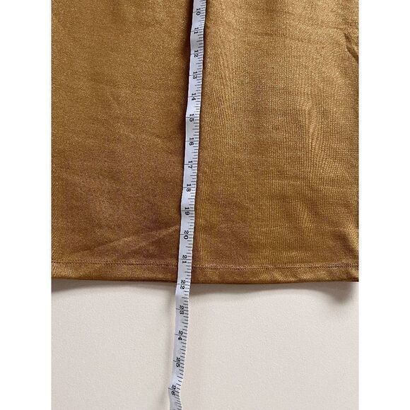 Iris Los Angeles Womens Pull on High Rise Pencil Skirt Brown Sz M - Picture 7 of 7